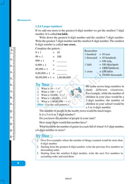 Knowing Our Numbers - NCERT Book of Class 6 Mathematics