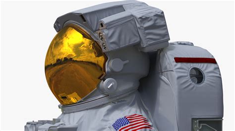 3D Spacesuit Extravehicular Mobility Unit EMU Rigged for Maya model ...