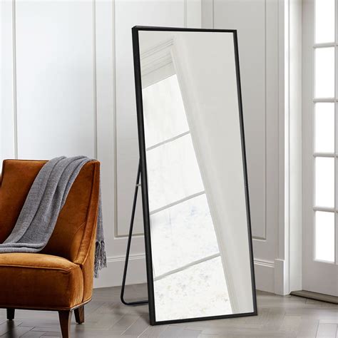 NeuType Full Length Mirror Floor Mirror with Stand Large Wall Mounted ...