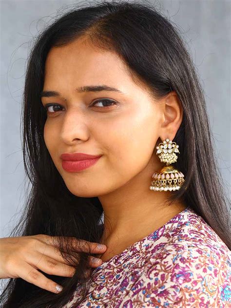 Lilac Hastha Jhumkis – Bling Bag