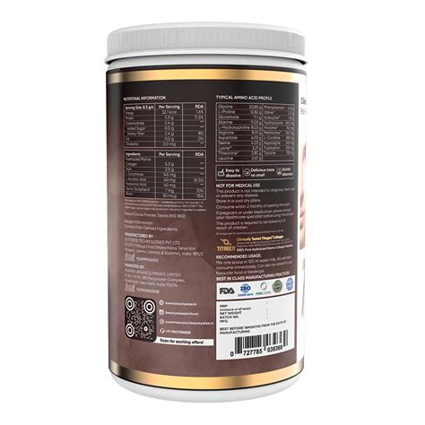 Beautywise Advanced Collagen Proteins Cocoa Flavour Powder, 250 gm Jar ...