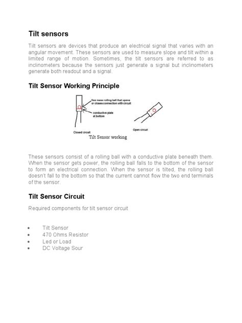Tilt Sensor Tutorial 的图像结果