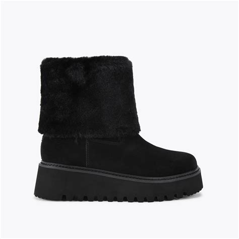 TOON Black Suede Ankle Boot by KG KURT GEIGER