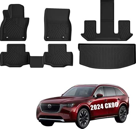 Amazon.com: Nakonic Floor Mats Fit for Mazda 2024 2025 CX-90&CX90 PHEV ...