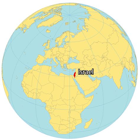 Israel geography map