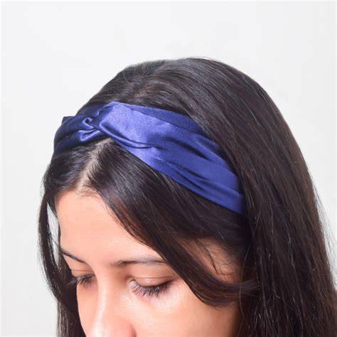 Starry Night Blue Satin Hair Band Online - Premium Hair Accessory ...