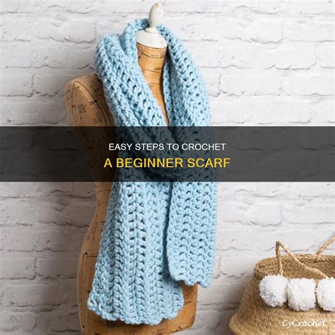 Easy Steps To Crochet A Beginner Scarf | CyCrochet