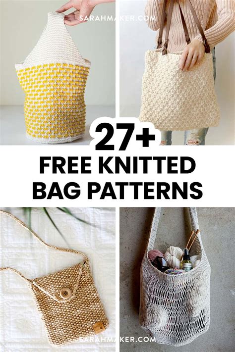 Knitting Handbag Tutorial 的图像结果
