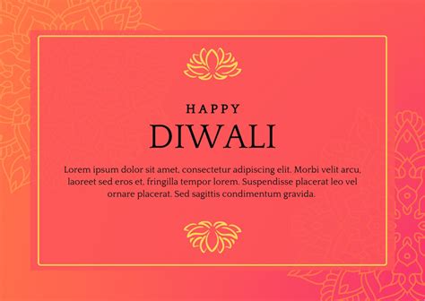 Diwali Card Design Templates: Free, Customizable, and Printable | Canva