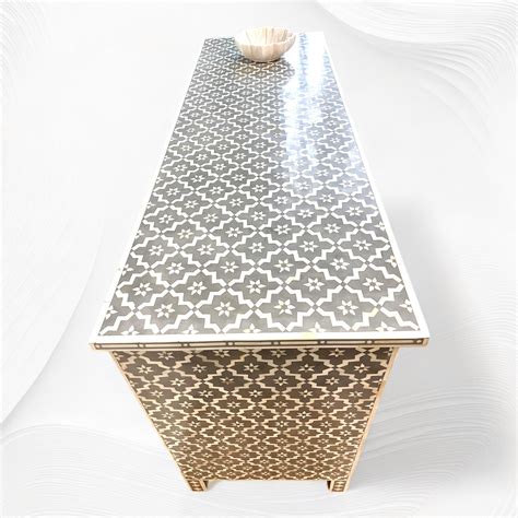 Grey Bone Inlay Arctic Chest Of 7 Drawers – Luxury Handicrafts