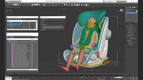 Child Crash Test Dummy in Safety Seat 3D | 3D Molier International