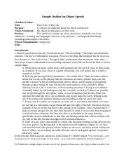 Image result for Object Speech Example