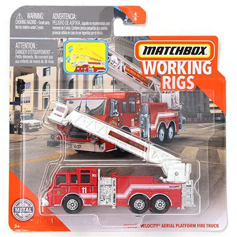 Matchbox Working Rigs San Diego Fire Rescue Pierce Velocity Aerial ...