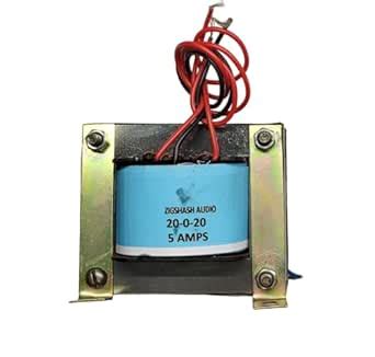 ZIGSHASH AUDIO 20-0-20 VOLTS 5amp Center Tapped Step Down Transformer ...