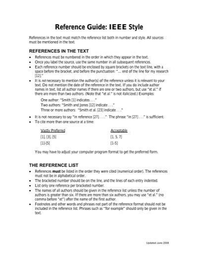 Image result for IEEE Style