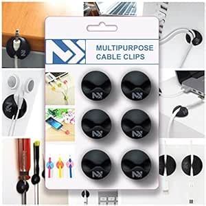 Master Dynamics Cable Clips Black Cord Keepers Wire Holder for Desk ...