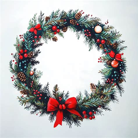Christmas Wreath Art Free Stock Photo - Public Domain Pictures