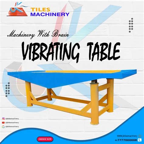 Vibrating Table - Paving Block Vibrating Table Manufacturer from Noida