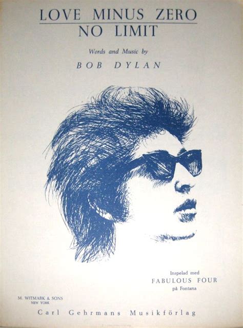 Bob Dylan Sheet Music Love Minus Zero No Limit
