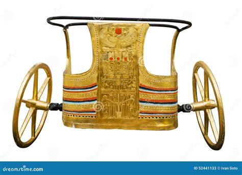 Ancient Egyptian Ceremonial Chariot Stock Image - Image of tuthankamon ...