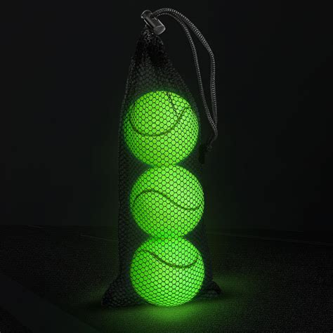 Elitetrace Glow In The Dark Tennis Balls 3 Pack Training | Desertcart INDIA