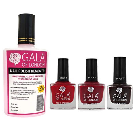 Buy GALA OF LONDON Nail Polish Remover 100ml + S Series Nail Polish S49 ...