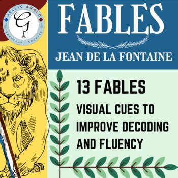 FRENCH - Fables - Reading practice with visual cues by Gallicanglo