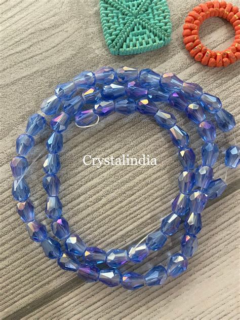 Drop Crystals - Rainbow Powder Blue – CrystalIndia