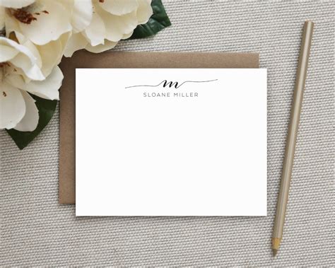 Personalized Stationery. Personalized Notecard Set. Personalized ...