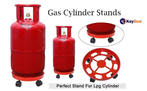 KeyDus® Gas Cylinder Trolley with Wheels | Gas Trolley | LPG Cylinder ...