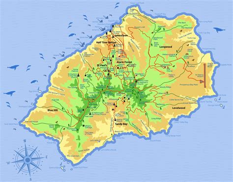 Maps of St Helena | Saint Helena Island Info: All about St Helena, in ...