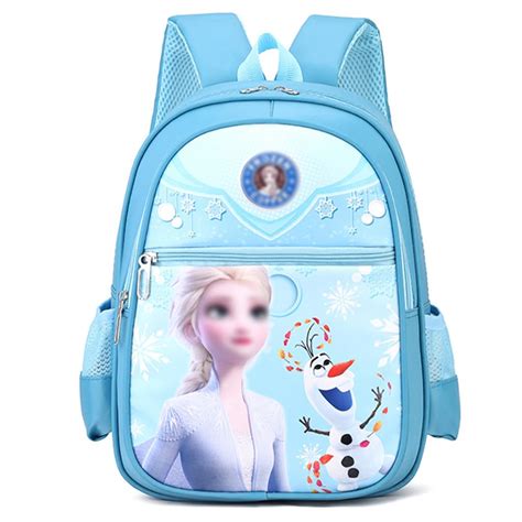 Buy PALAY® Kids School Backpack Cartoon Elsa Blue Print Backpack ...