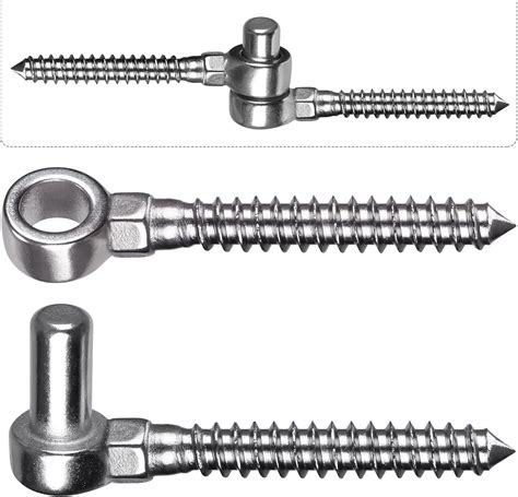 Insaga Gate Hinge M12, 1 Set Heavy Duty Farm Gate Screw Hook and Eye ...