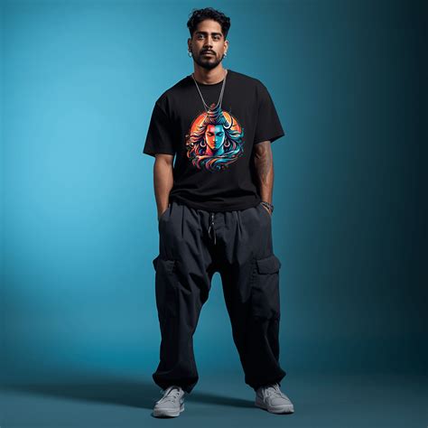 Mahadev Shiva Face Oversized Printed Tshirt For Men – Prabhubhakti