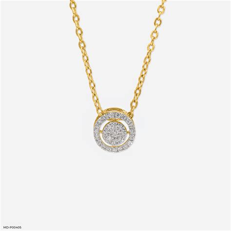 Ballerinas Diamond Pendant 9K Yellow Gold – Maiora Diamonds