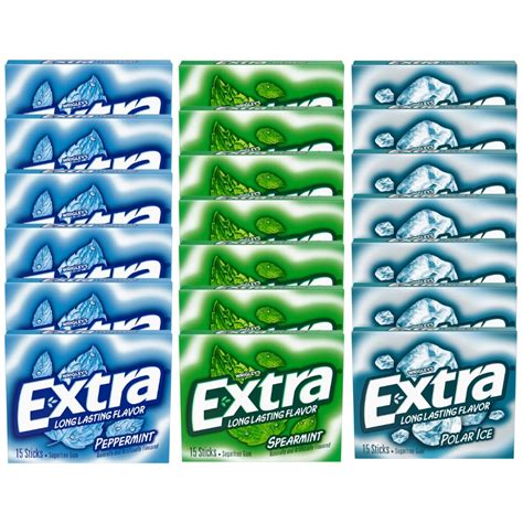 Extra Mint Sugar Free Chewing Gum Bulk Variety Pack Polar | Desertcart ...