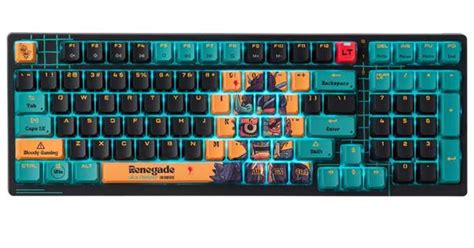 A4TECH BLOODY AT98 RENEGADE USB Alpha Switches Mechanical Keyboard ...