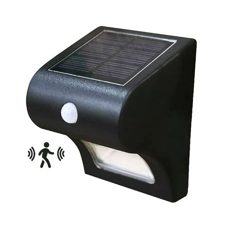 Classy Caps 4.8-in H Matte Black Solar Motion Sensor Dark Sky Dusk to ...