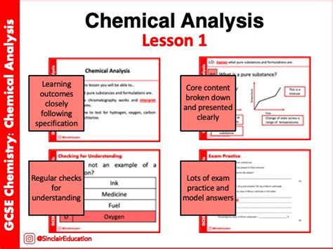 Image result for Free Science Lessons Chemical Analysis