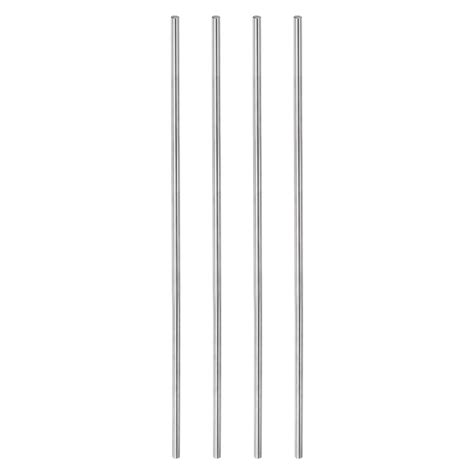 HARFINGTON 4pcs Linear Motion Rod Shaft Guide 6mm x 400mm Bearing Steel ...