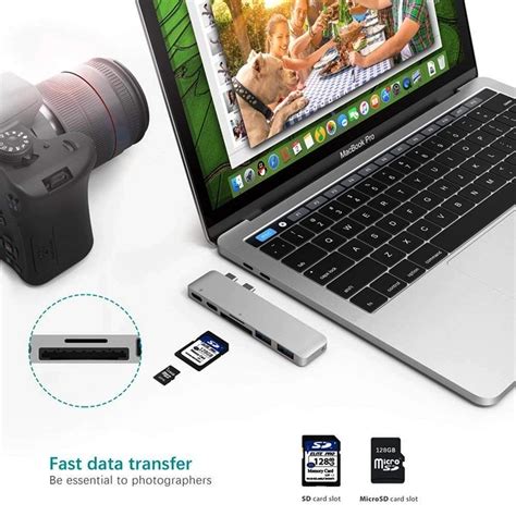 Eller Sante ® 7-in-1 USB Type-C Hub Adapter with HDMI, Thunderbolt 3, 2 ...