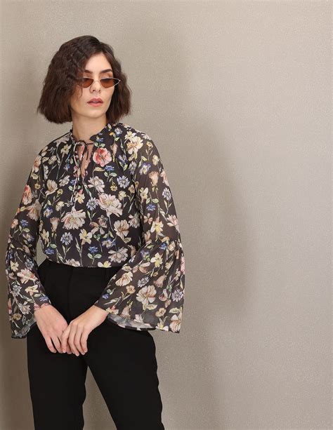 Floral Print Bell Sleeve Top – U.S. Polo Assn. India