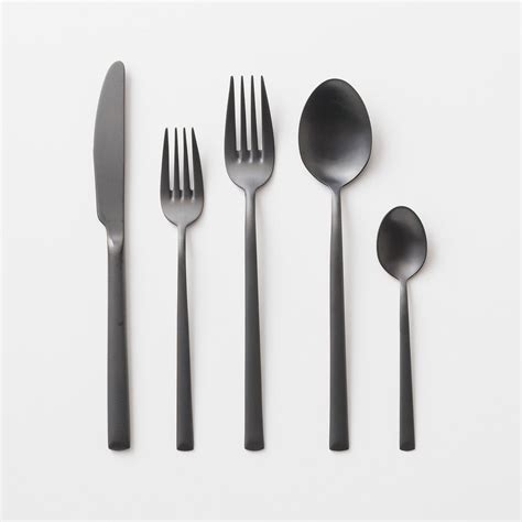 Elevated Flatware - Matte Black | Black flatware, Kitchen accesories ...