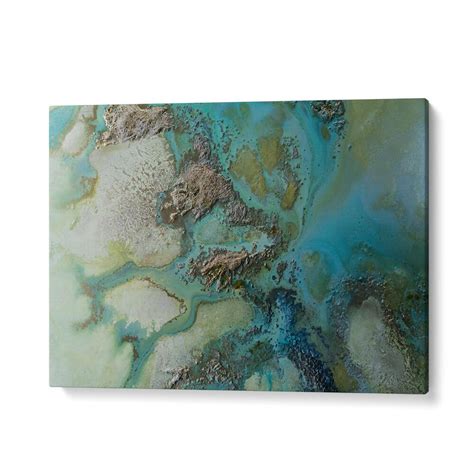 Coastal Journey Abstract Paintings for Home Decor – Asianmonk