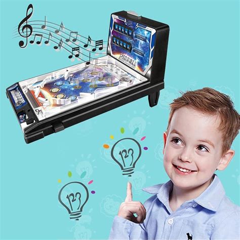 Buy LELLAL Pinball Toys Space Pinball Game Machine Mini Arcade Pinball ...