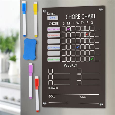 Seajan Acrylic Chore Chart for Kids Magnetic Clear India | Ubuy