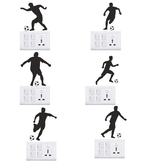 Buy Wall Attraction Football Player Wall Sticker & Decal (Switch Panel ...