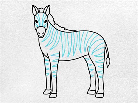 Simple Zebra Drawing