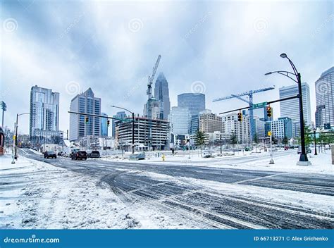 Rare Winter Weather in Charlotte North Carolina Stock Image - Image of ...