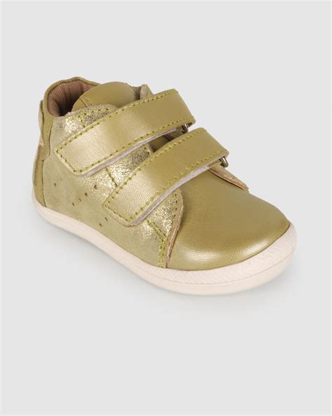 Buy Unisex Glitter First Walker Shoes Velcro Opening - Gold Online at ...